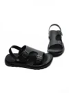 Sandale Barbati din piele naturala 6807 BLACK | ADVANCER