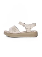 Sandale Dama din piele naturala 246612 CREAM | FORMAZIONE