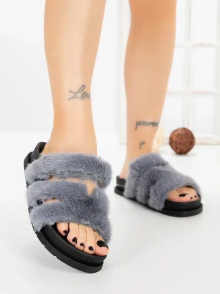 Papuci Dama cu Talpa Joasa LB510-108 GREY | CINK ME