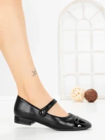 Pantofi cu Toc Gros VJ01-2 BLACK | CINK ME