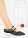 Papuci Dama cu Talpa Joasa PS888-33 BLACK | CINK ME