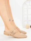 Papuci Dama cu Talpa Joasa PS888-33 KHAKI | CINK ME