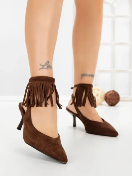 Pantofi Stiletto GH5-20 BROWN | CINK ME
