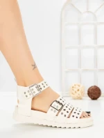 Sandale Dama cu Platforma SX-18 BEIGE | VIVIRICH