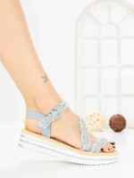 Sandale Dama cu Platforma 98-252 BLUE | VIVIRICH