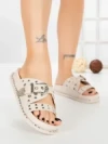 Papuci Dama cu Talpa Joasa 98-20 BEIGE | VIVIRICH
