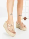 Papuci Dama cu Platforma 1-818 NUDE | VIVIRICH