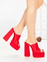 Papuci Dama cu Toc TOT-137 RED | L.DAY