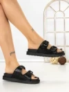 Papuci Dama cu Talpa Joasa 5LE106 ALL BLACK | MEI
