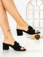 Papuci Dama cu Toc 5LE81 BLACK | MEI