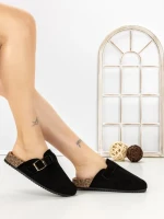 Papuci Dama cu Talpa Joasa 5LE37 BLACK | MEI