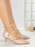 Pantofi Stiletto U788-76F BEIGE | CINK ME