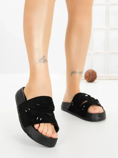 Papuci Dama cu Platforma 2021 BLACK | GALLEVANI