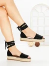 Sandale Dama cu Platforma G1738 BLACK | GALLEVANI