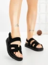 Sandale Dama cu Platforma FF-81 BLACK | EMAS