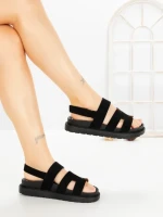 Sandale Dama cu Platforma FF-81 BLACK | EMAS