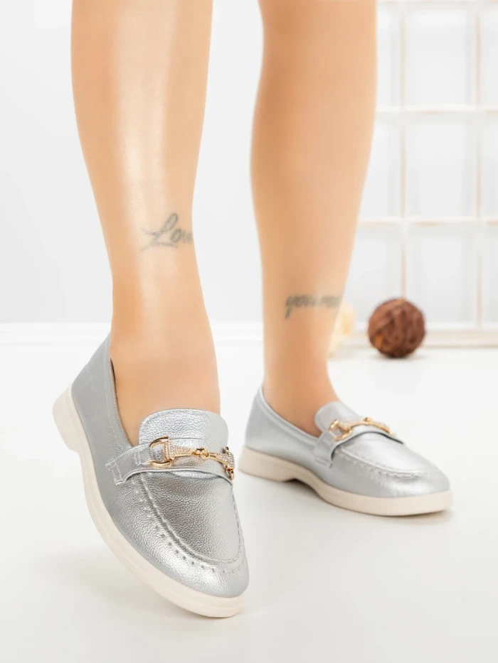 Pantofi Casual Dama EE-21 SILVER | EMAS