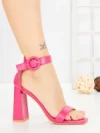 Sandale Dama cu Toc Gros FM5334 FUCHSIA | ANDERINA