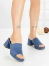 Papuci Dama cu Toc JM170F AZUL CLARO | ANNALISE