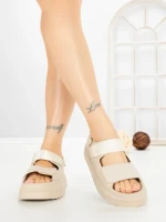 Sandale Dama cu Platforma JM576 BEZI | ANNALISE