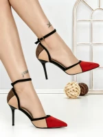 Pantofi Stiletto 588-88 RED | CHERIE