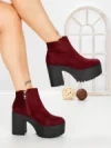 Ghete Dama cu Platforma 8657B BURDEOS | STEPS HIGHER