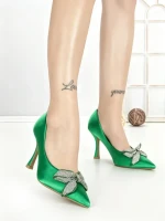 Pantofi Stiletto QQ-92 GREEN | STEPHAN