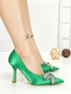 Pantofi Stiletto QQ-92 GREEN | STEPHAN