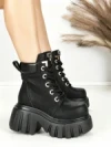 Ghete Dama cu Platforma 0017-39S BLACK | MEI