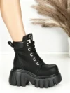 Ghete Dama cu Platforma 0017-39S BLACK | MEI