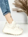 Pantofi Sport Dama cu Platforma 3570 BEIGE | MEI