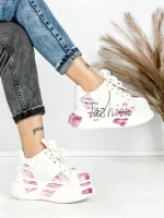 Pantofi Sport Dama din piele naturala 719-3 PINK | PANTOFUL