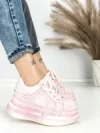 Pantofi Sport Dama din piele naturala 719-2 PINK | PANTOFUL