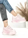 Pantofi Sport Dama din piele naturala 719-2 PINK | PANTOFUL