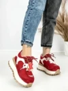 Pantofi Sport Dama din piele naturala 3651-3 RED | PANTOFUL