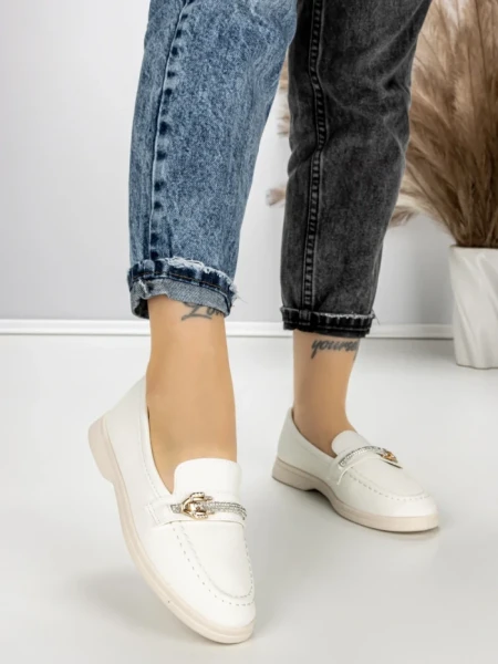 Pantofi Casual Dama EE-23 WHITE | EMAS
