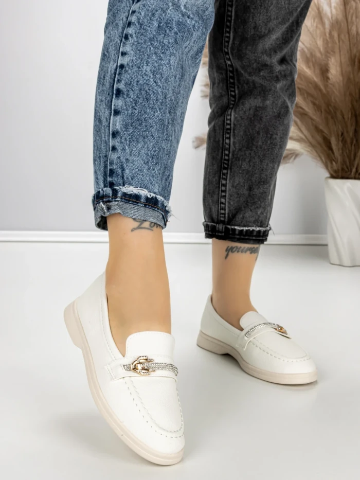Pantofi Casual Dama EE-23 WHITE | EMAS