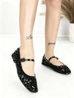 Balerini Dama J-277 BLACK | CHERIE