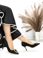 Pantofi Stiletto FG588-188-B BLACK | CHERIE