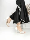 Sandale Dama cu Toc Subtire 5HLX66 WHITE | MEI