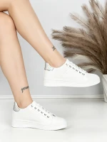Дамски кецове BK-52-6 Бял-Сребро | Abloom » MeiMall.bg