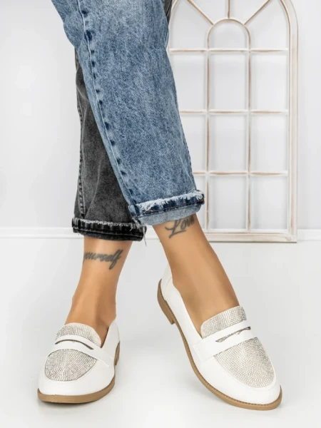 Pantofi Casual Dama HS8336-1 WHITE | ABLOOM
