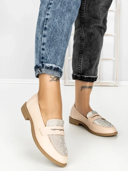 Pantofi Casual Dama HS8336-1 NUDE | ABLOOM