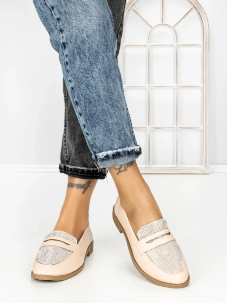 Pantofi Casual Dama HS8336-1 NUDE | ABLOOM