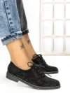 Pantofi Casual Dama JN-669 BLACK | ABLOOM