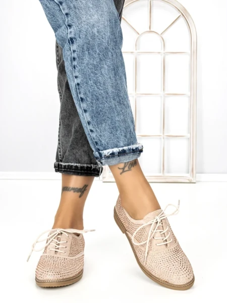 Pantofi Casual Dama JN-669 NUDE | ABLOOM