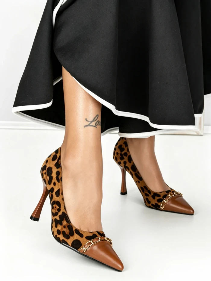 Pantofi Stiletto SY-12 CAMEL | ABLOOM