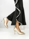 Pantofi Stiletto A7847-1 GOLD | ABLOOM