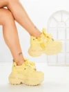 Pantofi Sport Dama cu Platforma 7917-116 YELLOW | MEI