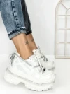 Pantofi Sport Dama cu Platforma 7917-129 SILVER | MEI